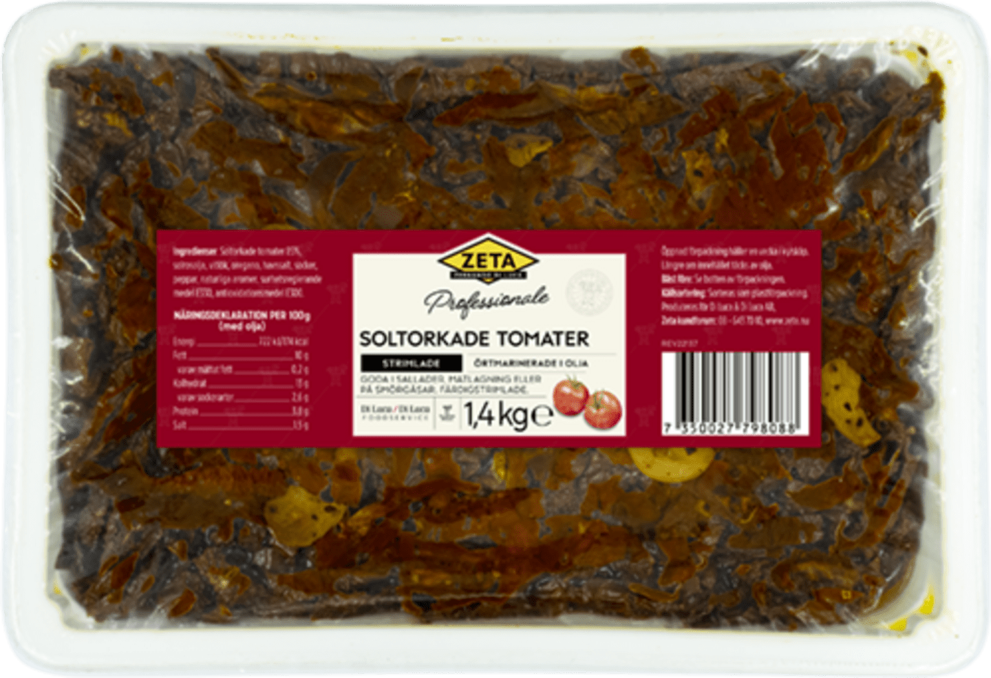 Soltorkade tomater strimlade 1,4kg - Bild 1 av 2