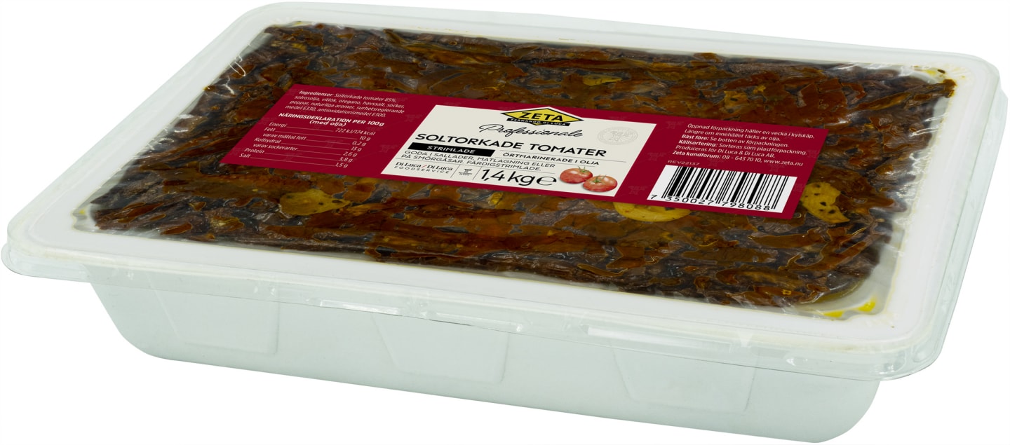 Soltorkade tomater strimlade 1,4kg - Bild 1 av 2