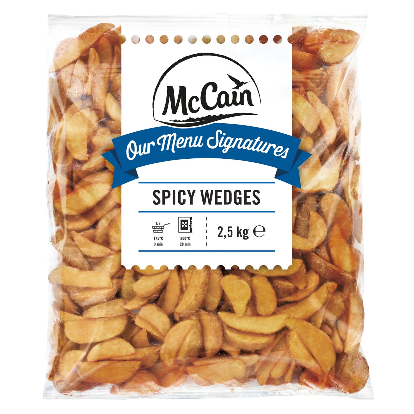 Spicy Wedges utan gluten 2,5kg - Bild 1 av 2