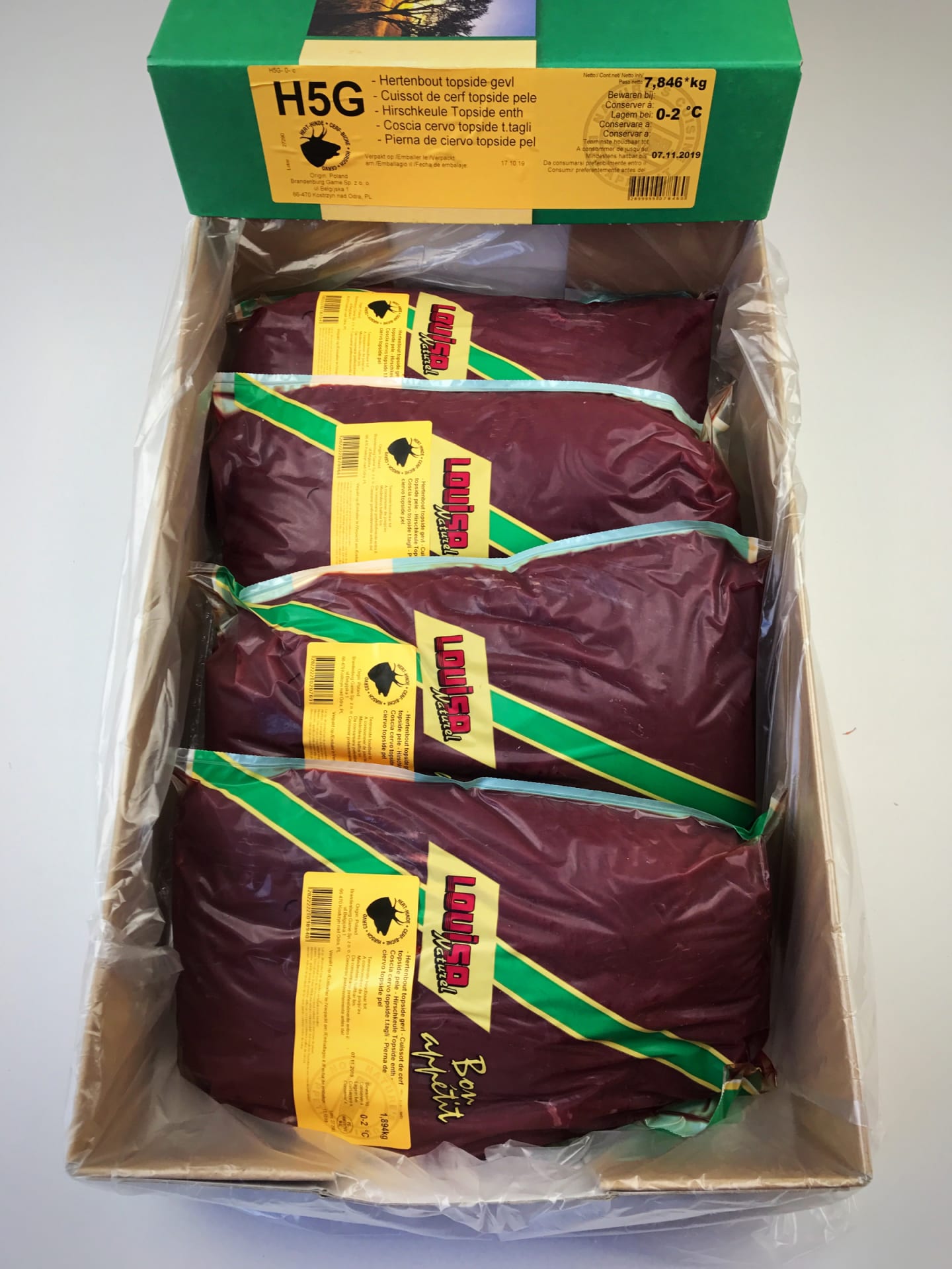 Hjortinnanlår utan kappa 2,5kg