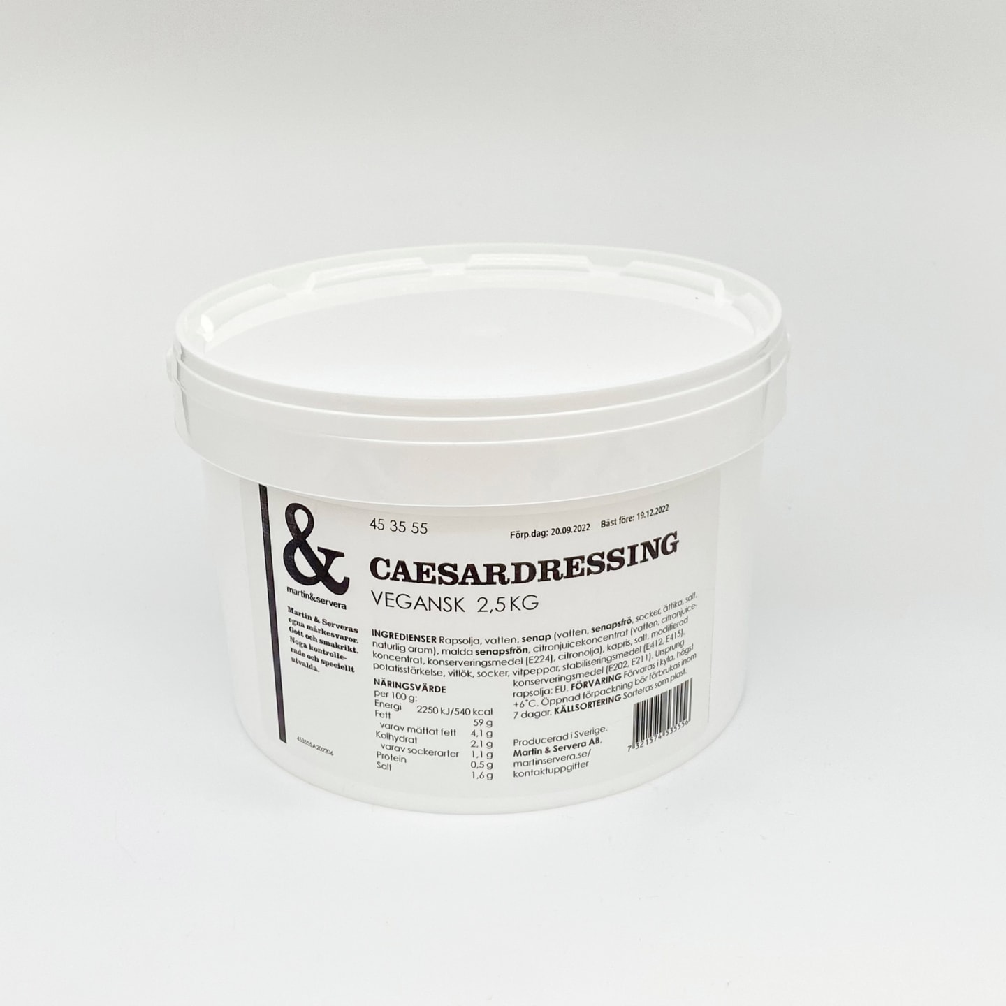 Caesardressing vegansk 2,5kg