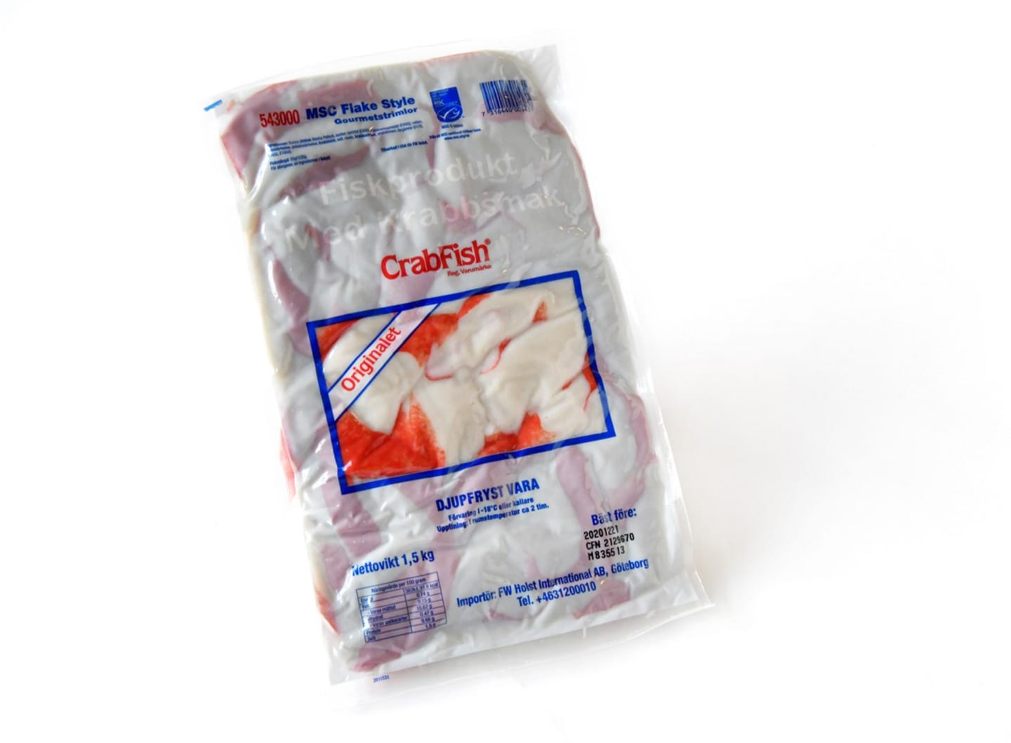 Crabfish gourmetstrimlor MSC 1,5kg