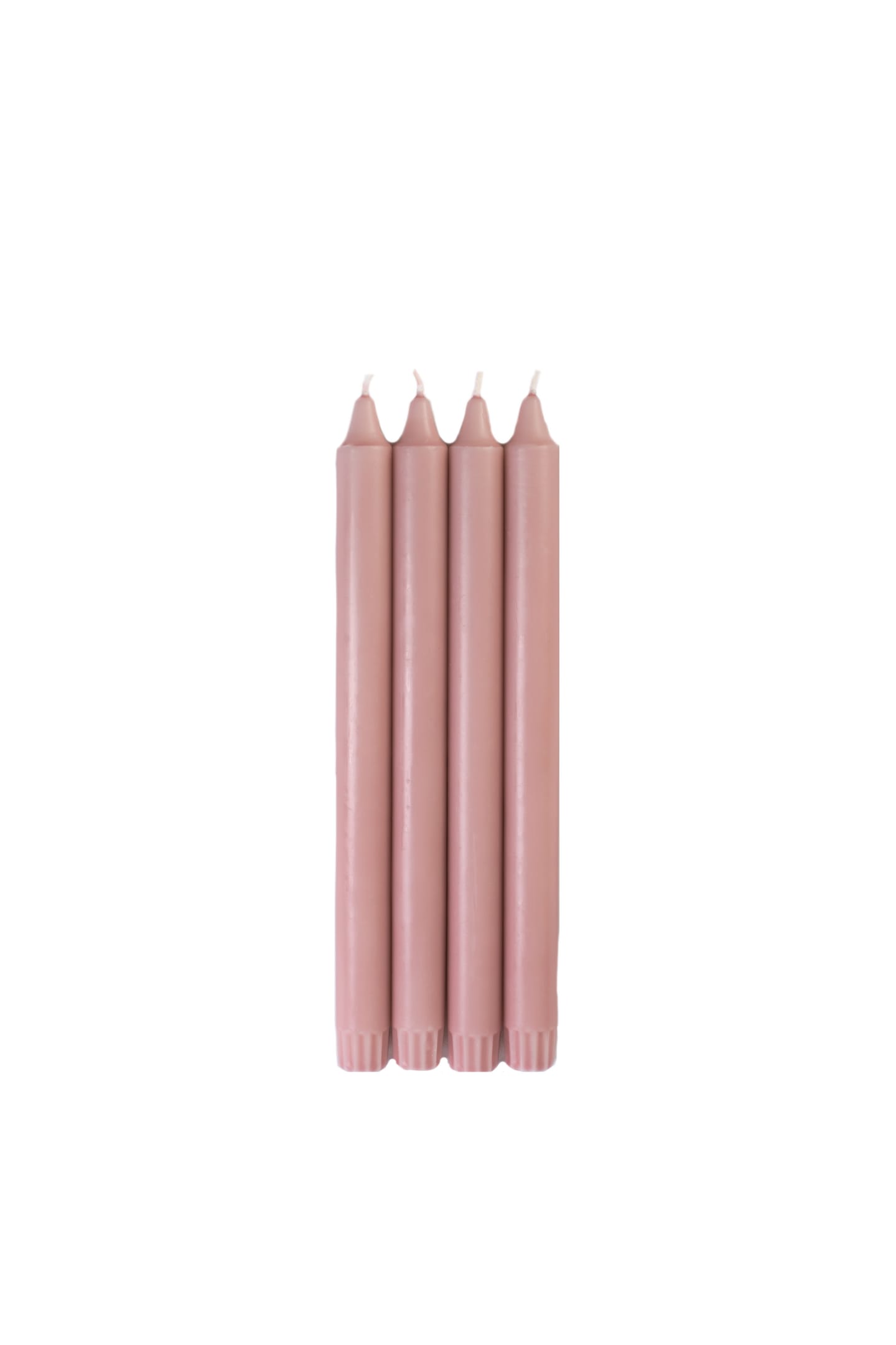 Kronljus dimmrosa stearin 28cm 40-p