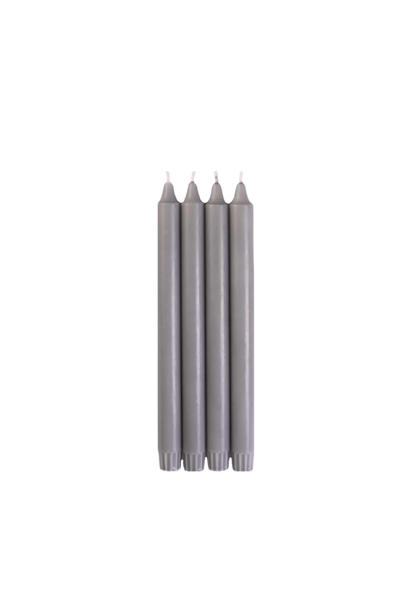 Kronljus ljusgrå stearin 28cm 40-p