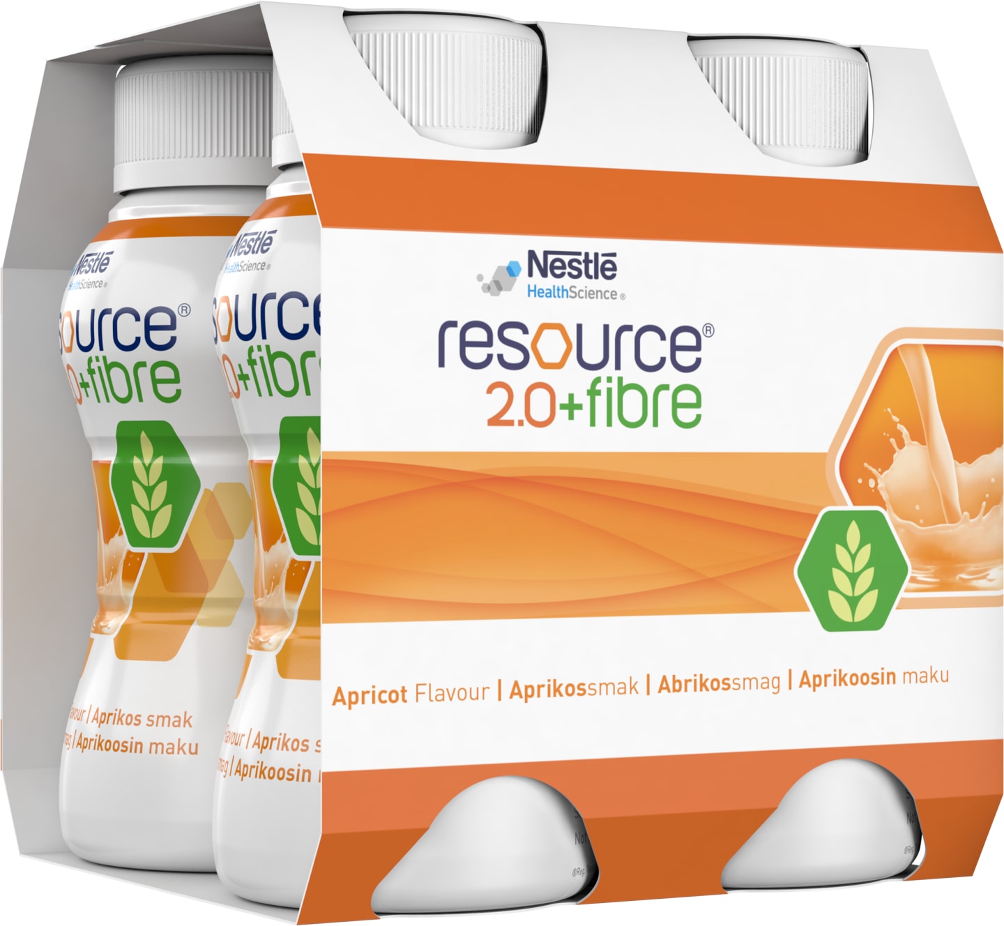 Resource 2.0 fiber aprikos 200ml - Bild 1 av 2