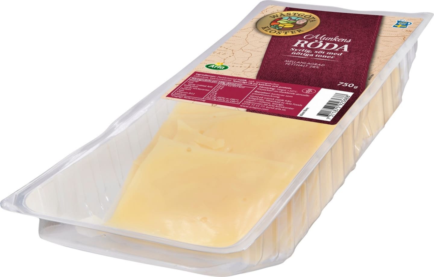 Munkens röda skivad 28% 12g/750g