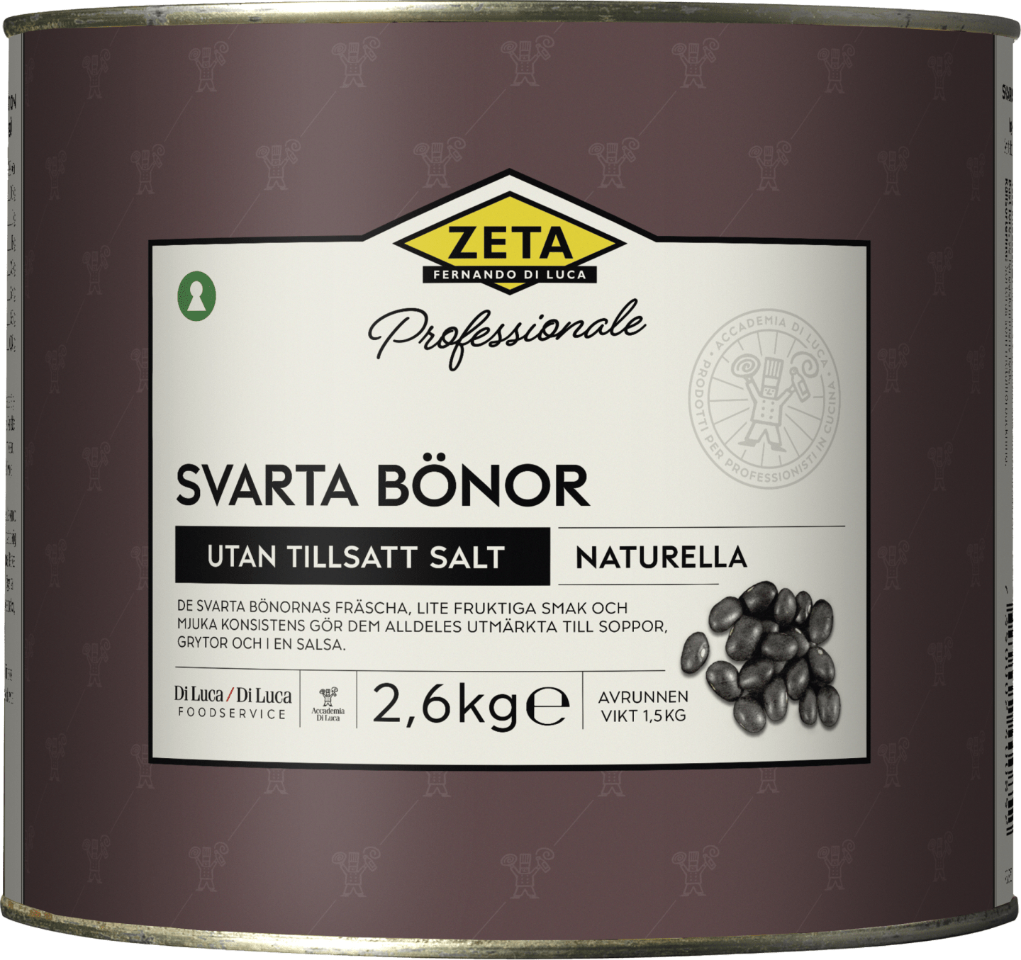 Bönor svarta 2,6kg