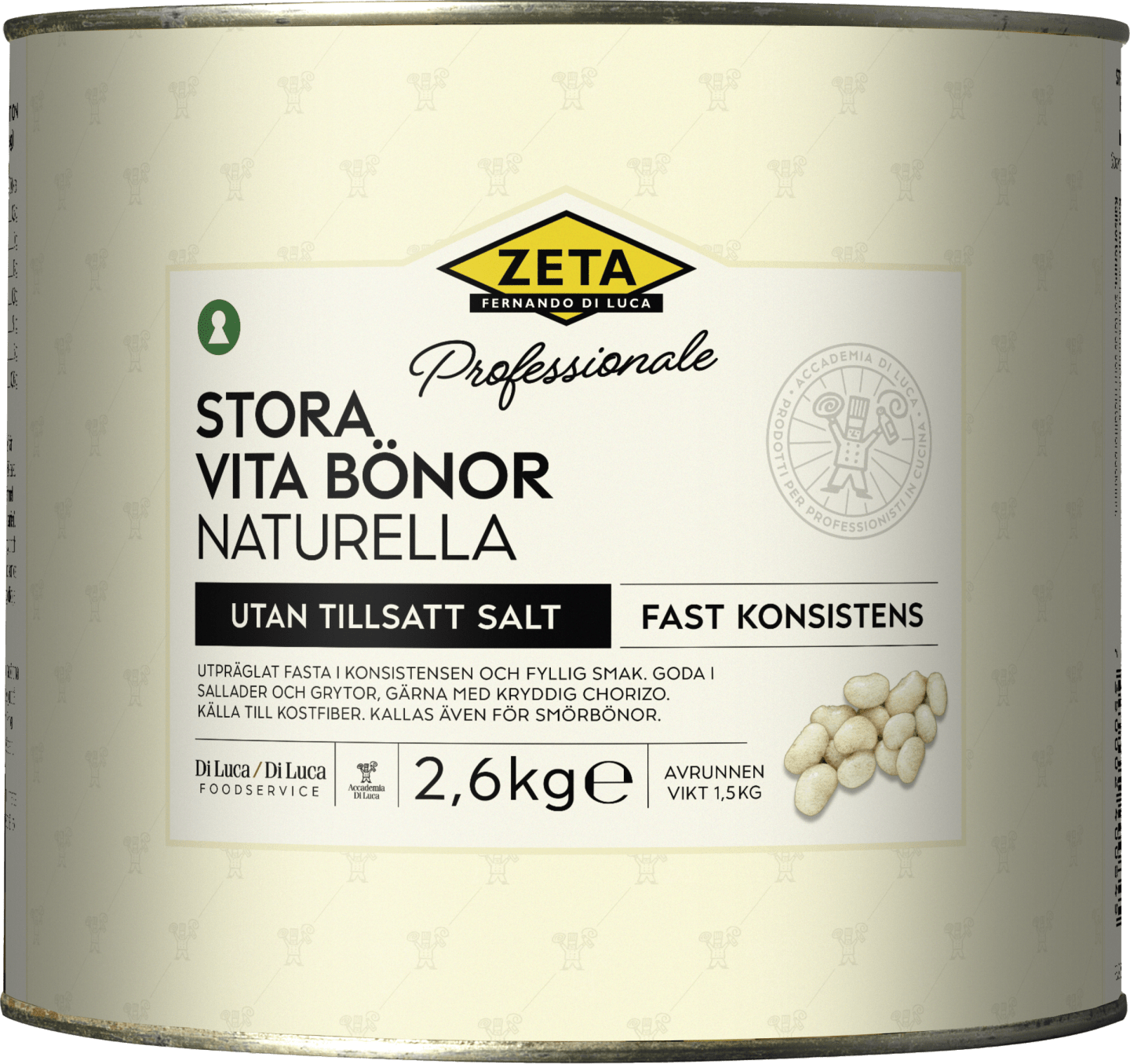 Bönor vita stora 2,6kg