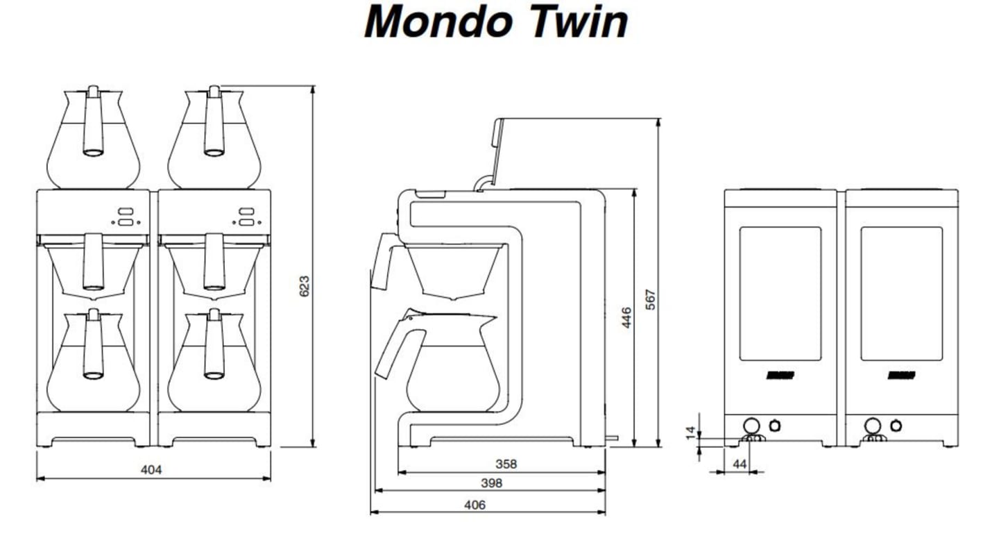 Kaffebryggare Mondo Twin - Bild 1 av 2