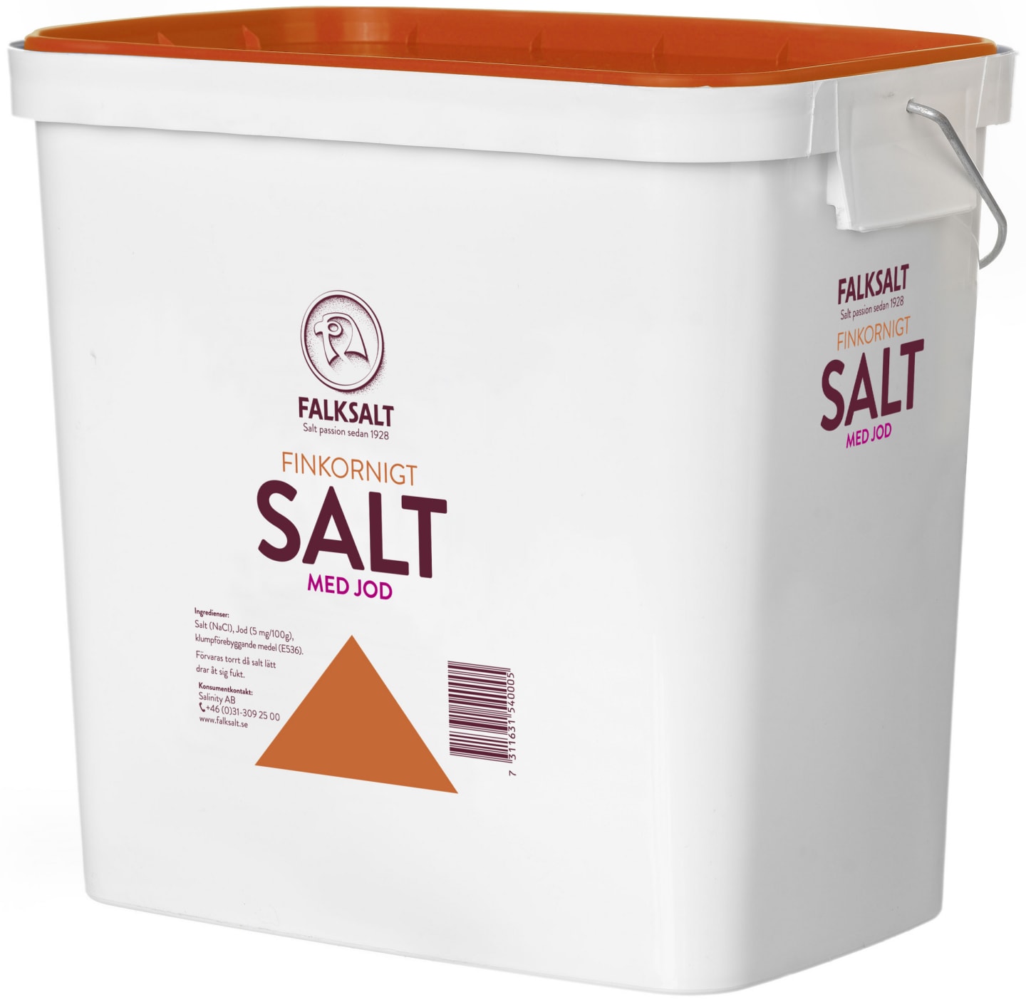 Salt fint med jod 12,5kg