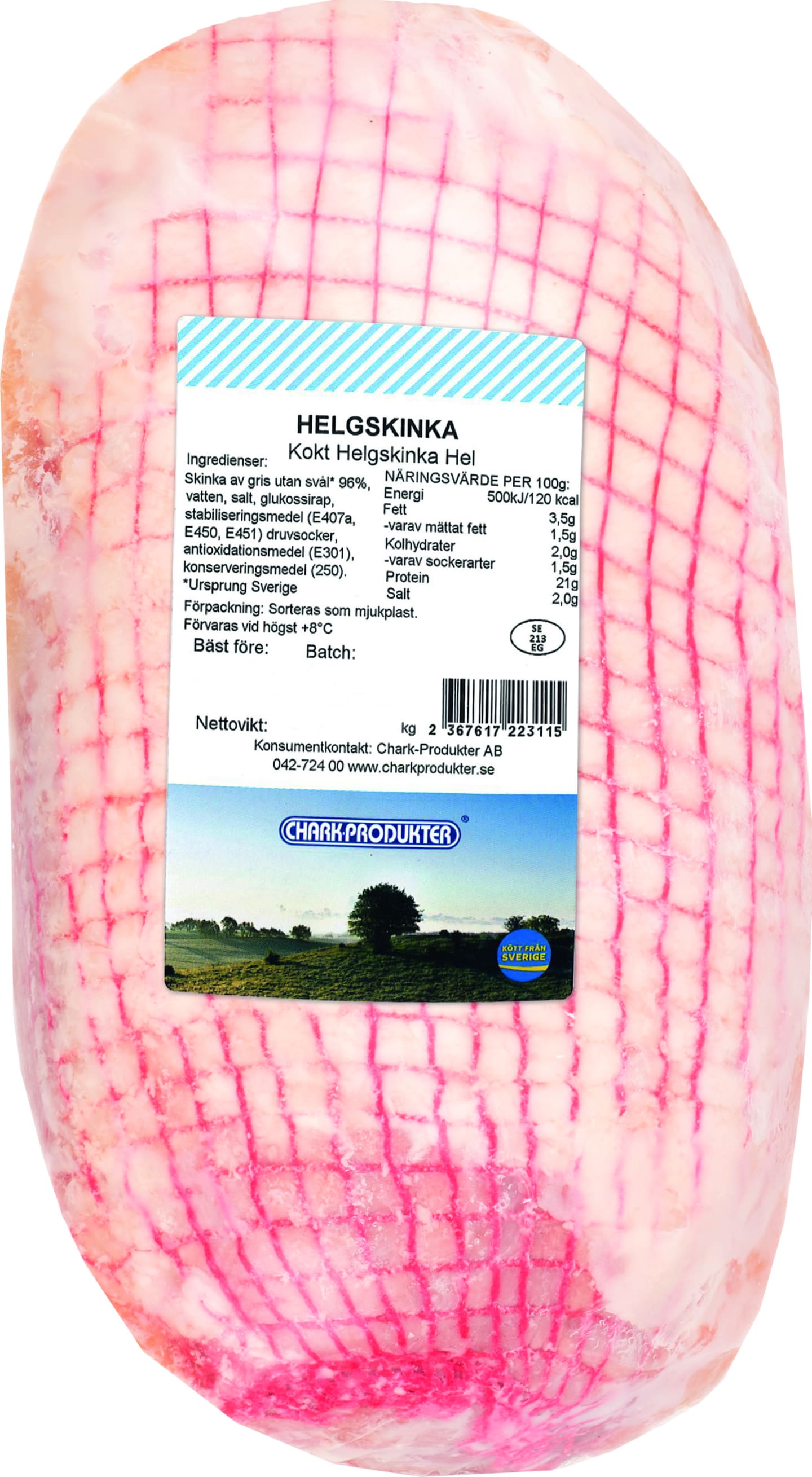 Helgskinka hel kokt 2,2kg