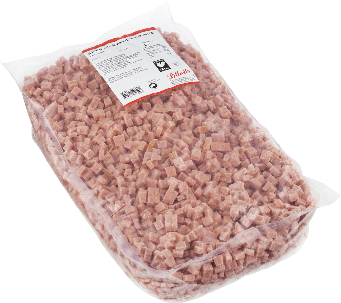 Kycklingkött rökt tärnat 2,5kg - Bild 1 av 2