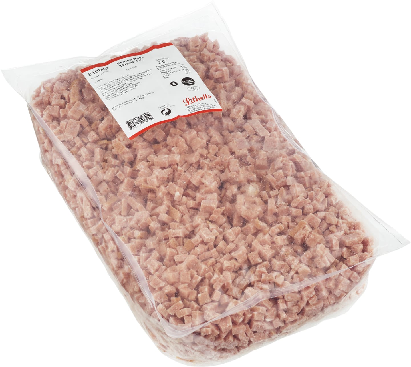 Skinka rökt tärnad 2,5kg - Bild 1 av 2