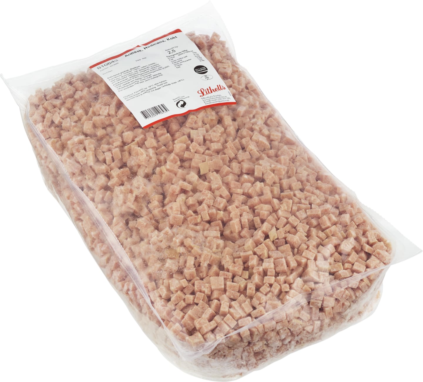 Ärtfläsk Hedmans kokt tärnad 2,5kg - Bild 1 av 2