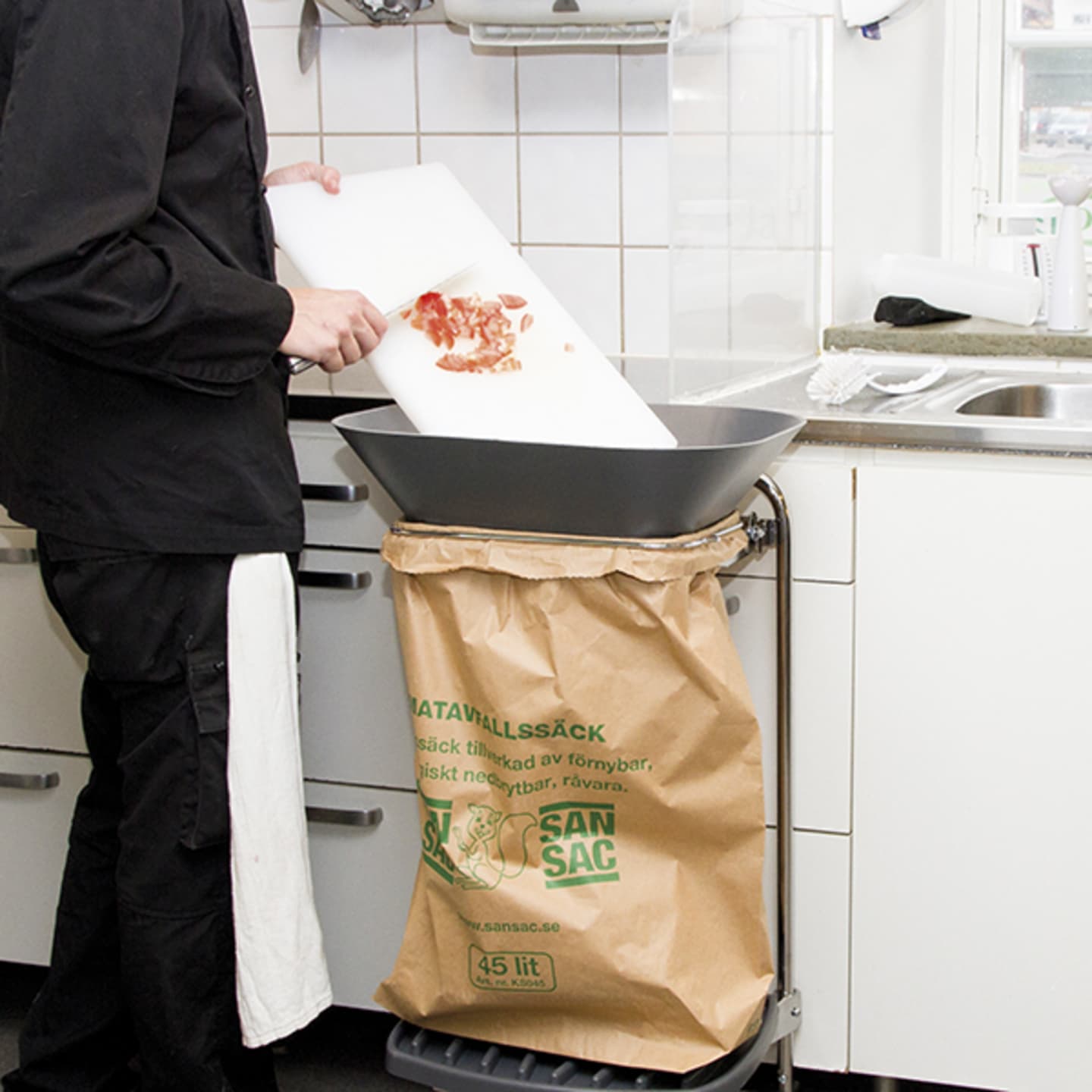 Tratt för 45L Säckhållare o 25L sort box
