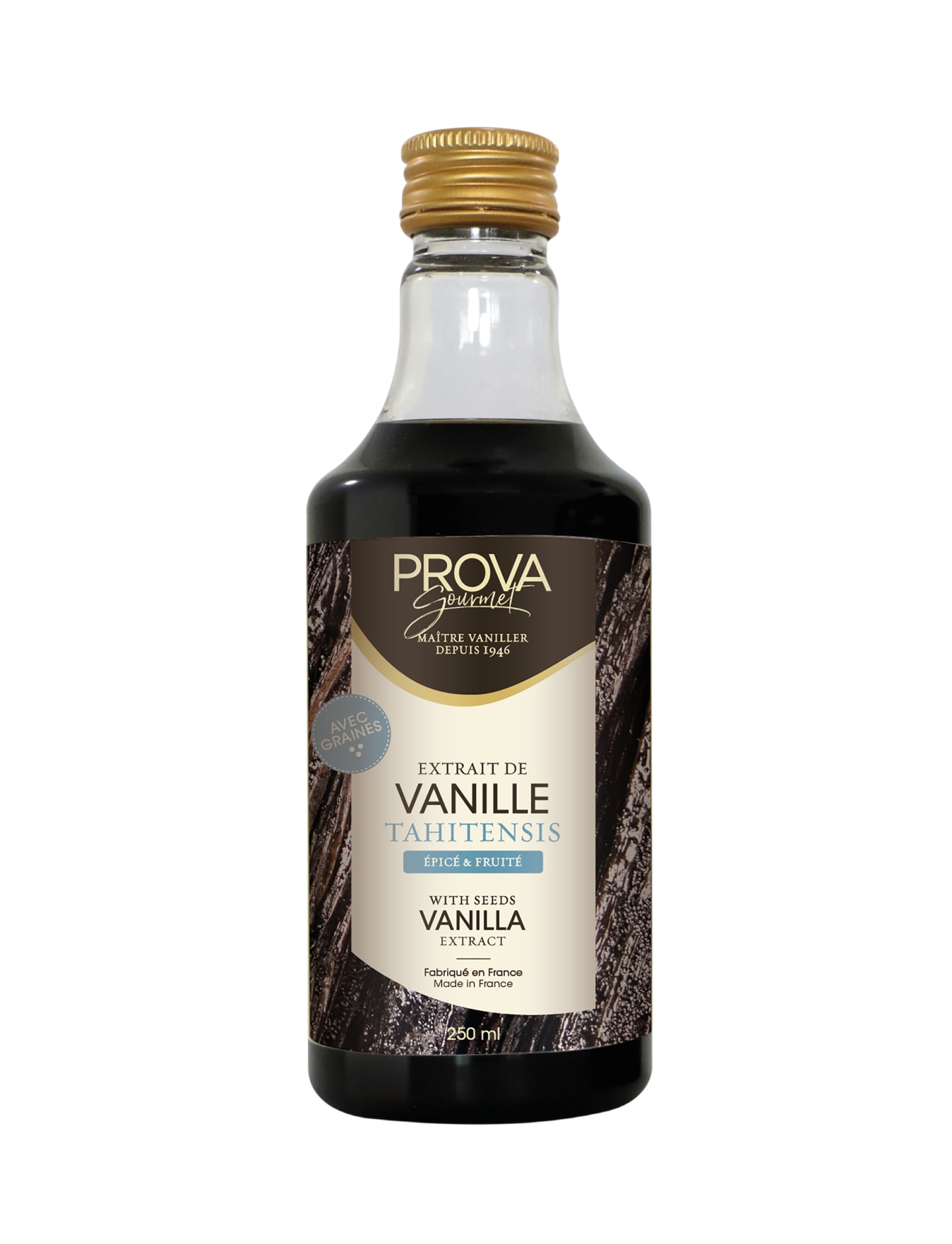 Vaniljextrakt Tahitensis med frön 25cl