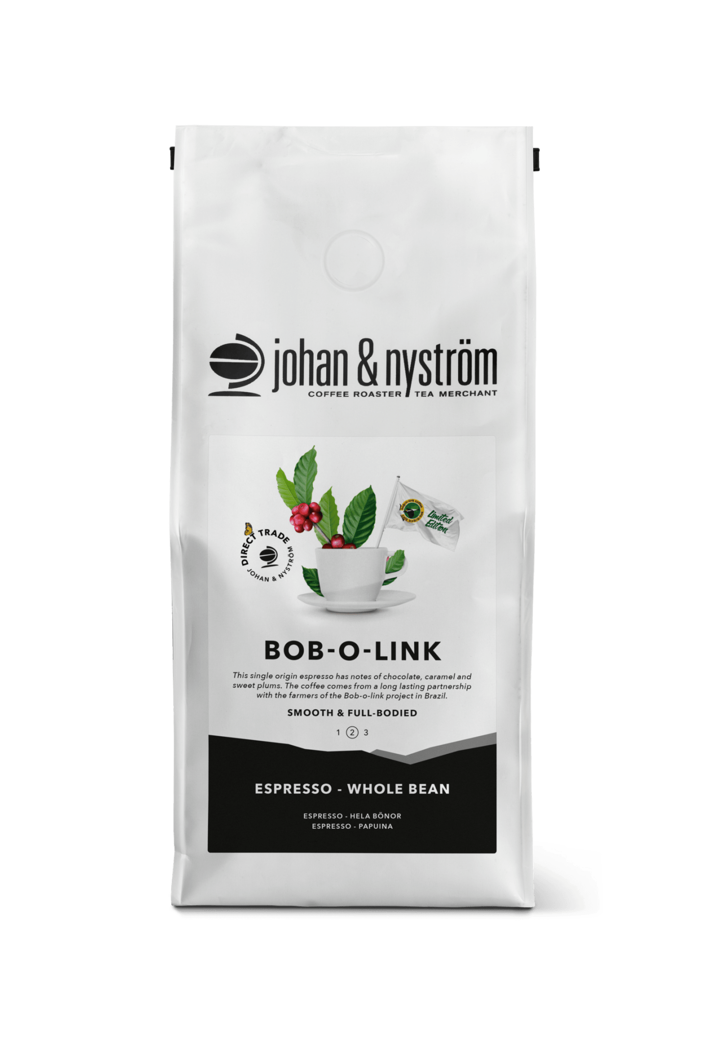 Johan Nystr Bob-o-Link Espresso HB 500g