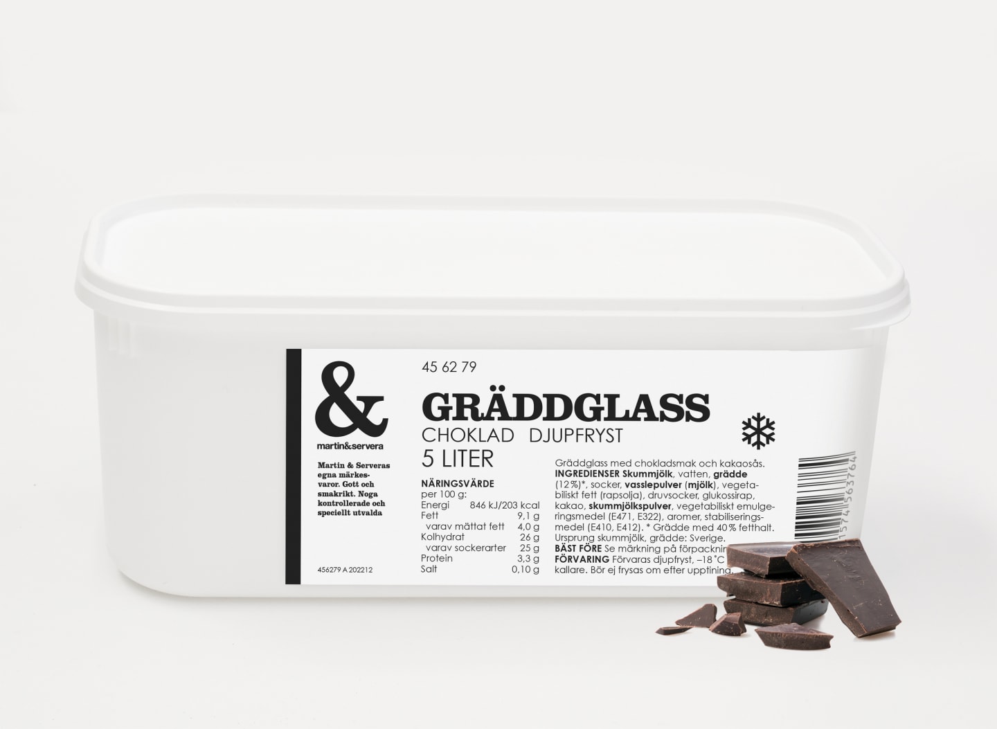 Gräddglass Choklad 5L