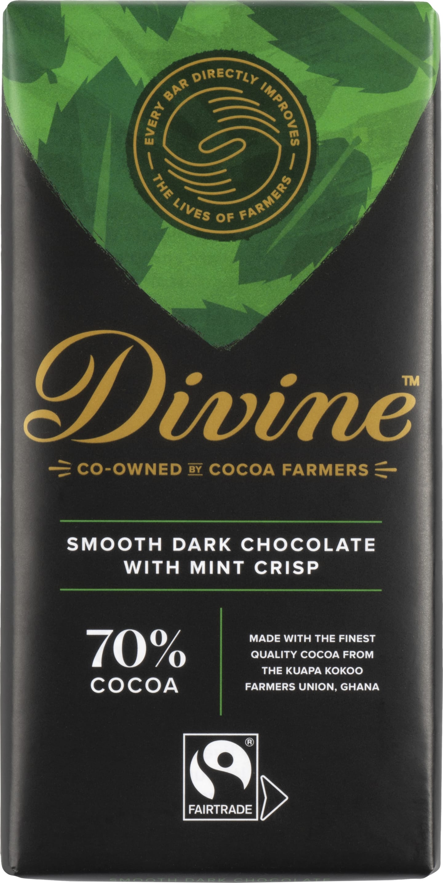 Divine Dark 70% Mint Crisp 90g