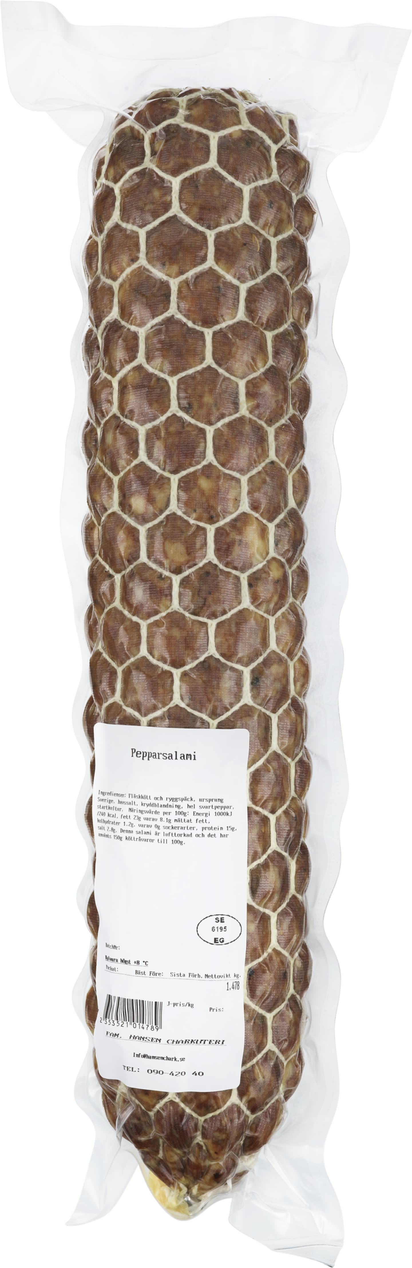 Lufttorkad pepparsalami 1kg