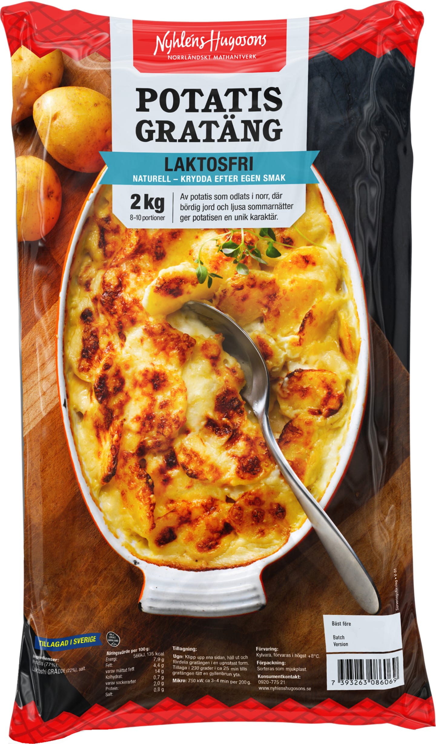 Potatisgratäng laktosfri 2kg