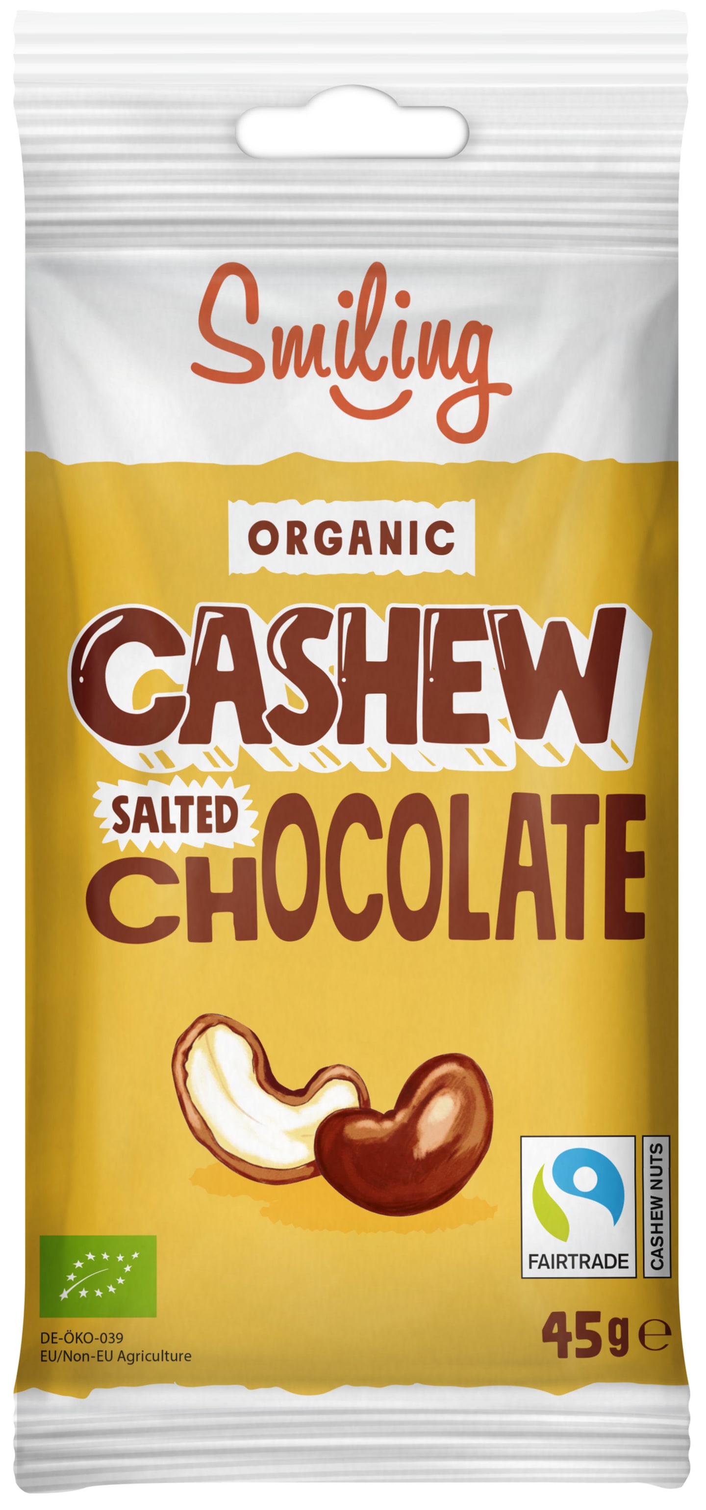 Smiling Cashew Salt Ljuschoklad 45g