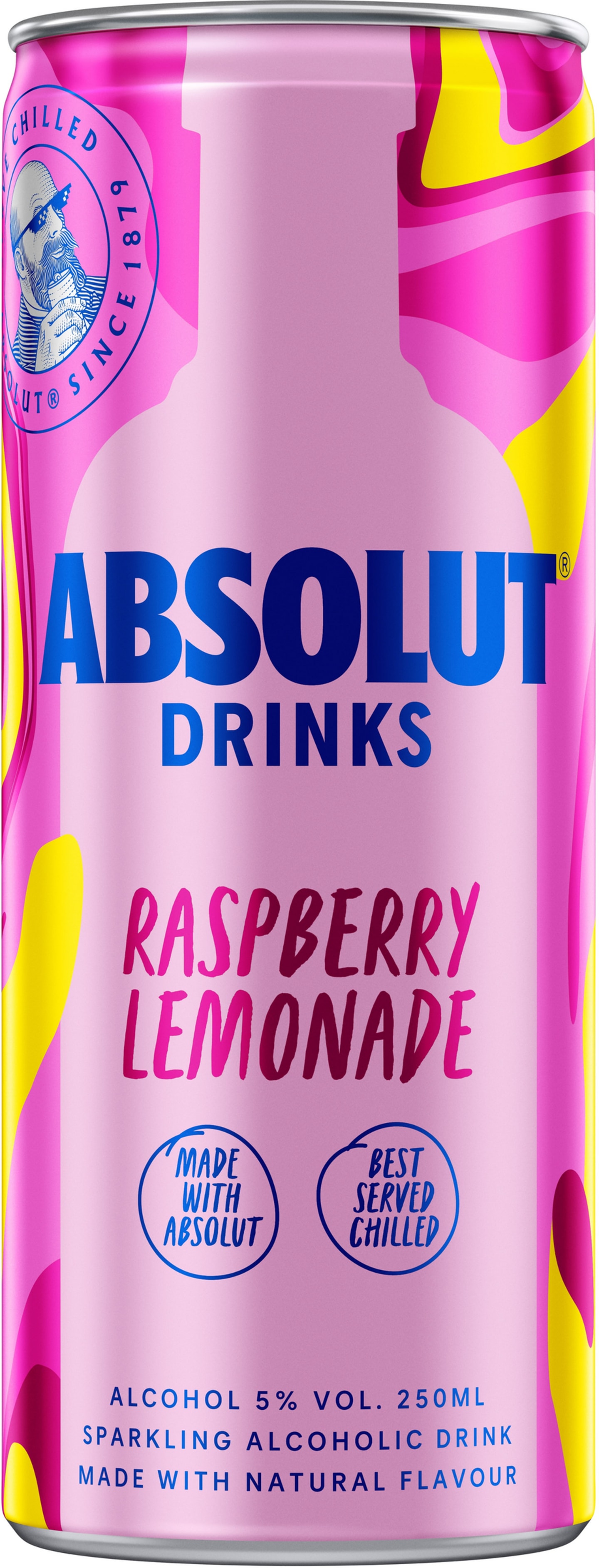 Absolut Drinks Raspberry Lemon burk 25cl