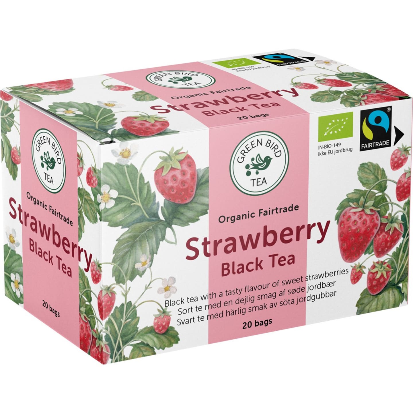 Green Bird Tea Jordgubb 20x2g