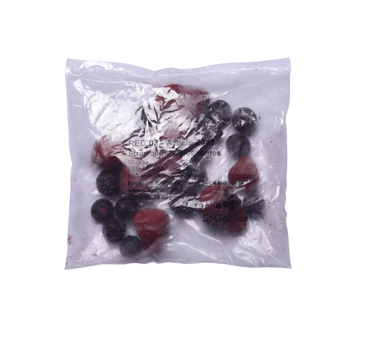 Smoothiemix Jordgubb Blåbär 120g - Bild 1 av 2