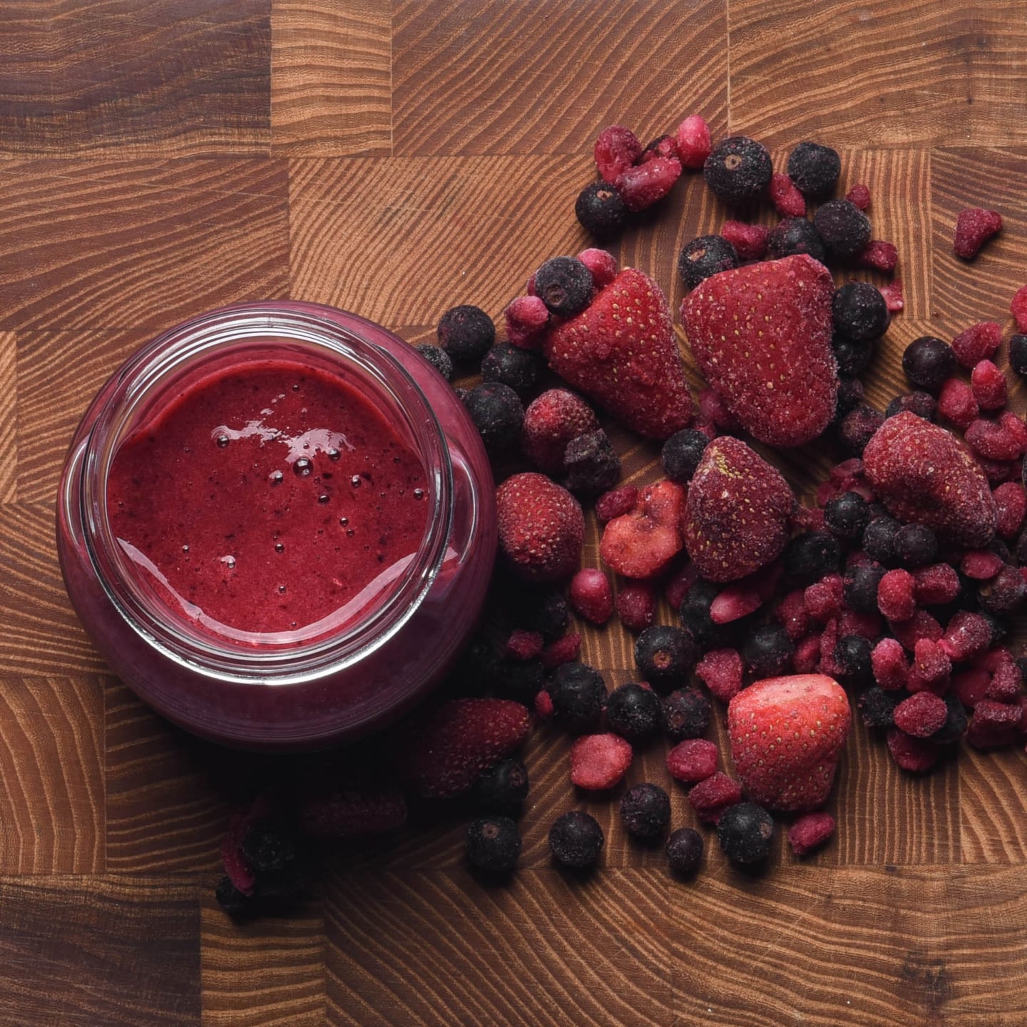 Smoothiemix Jordgubb Svartavinbär Granatäpple 120g