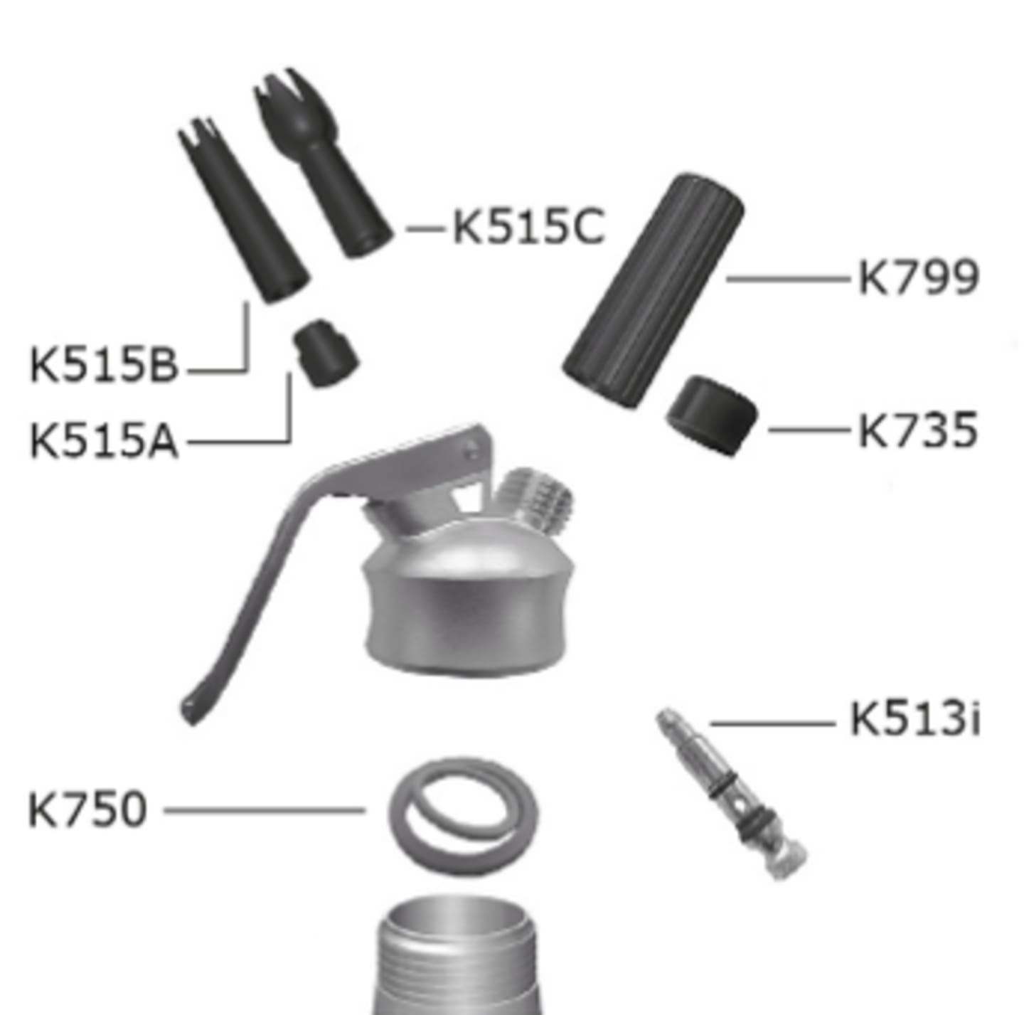 Adapter till tyll gräddsifon K515A - Bild 1 av 3