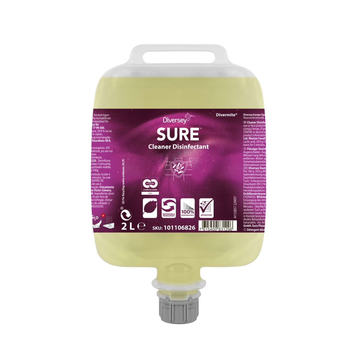 Rengöring, Disinfektion Sure DvM 2L