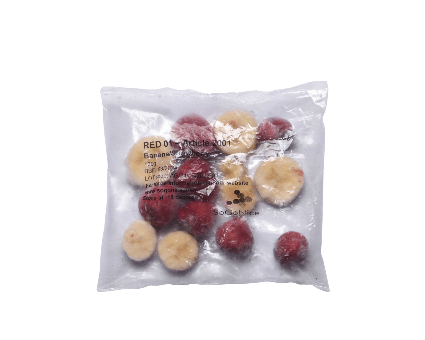 Smoothiemix Banan Jordgubb 120g - Bild 1 av 2