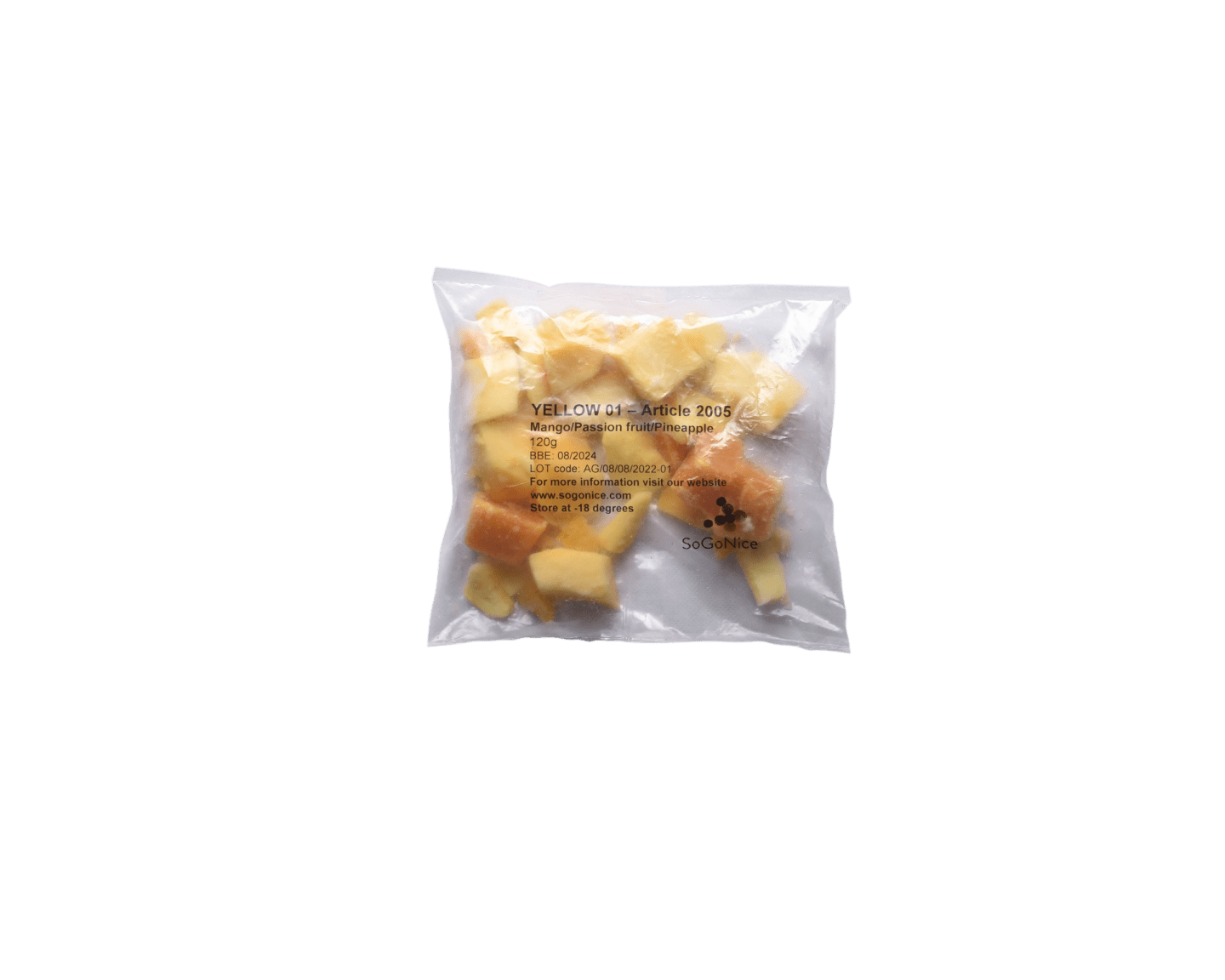 Smoothiemix Mango Passionsfrukt Ananas 120g - Bild 1 av 2