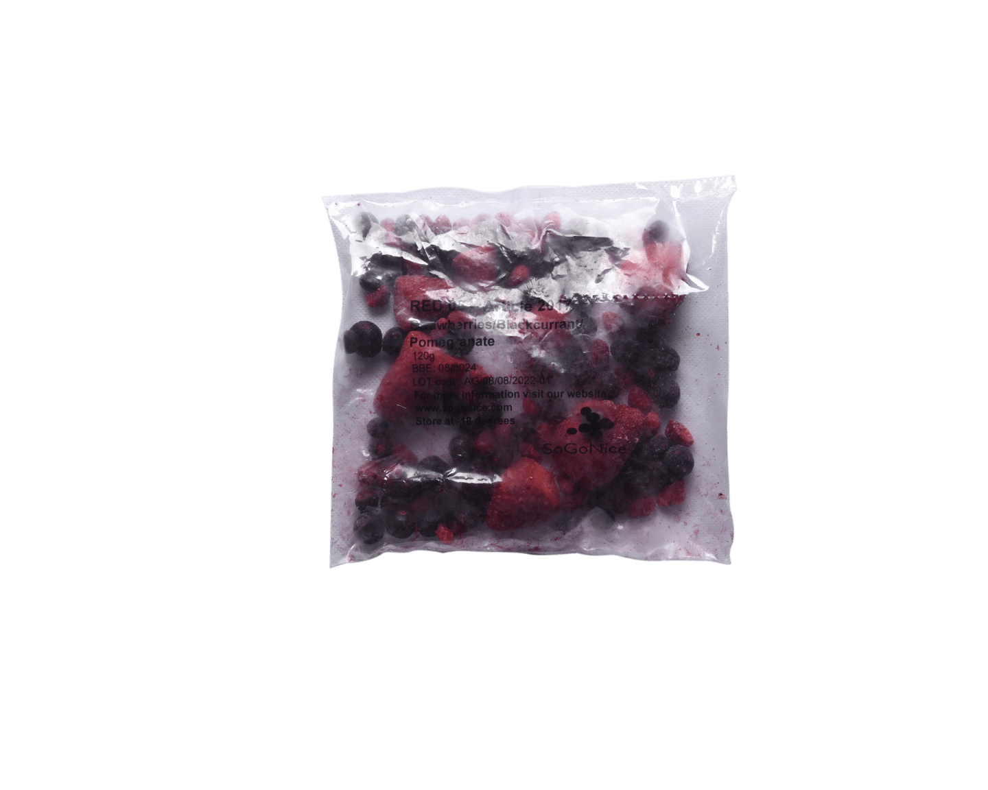 Smoothiemix Jordgubb Svartavinbär Granatäpple 120g - Bild 1 av 2