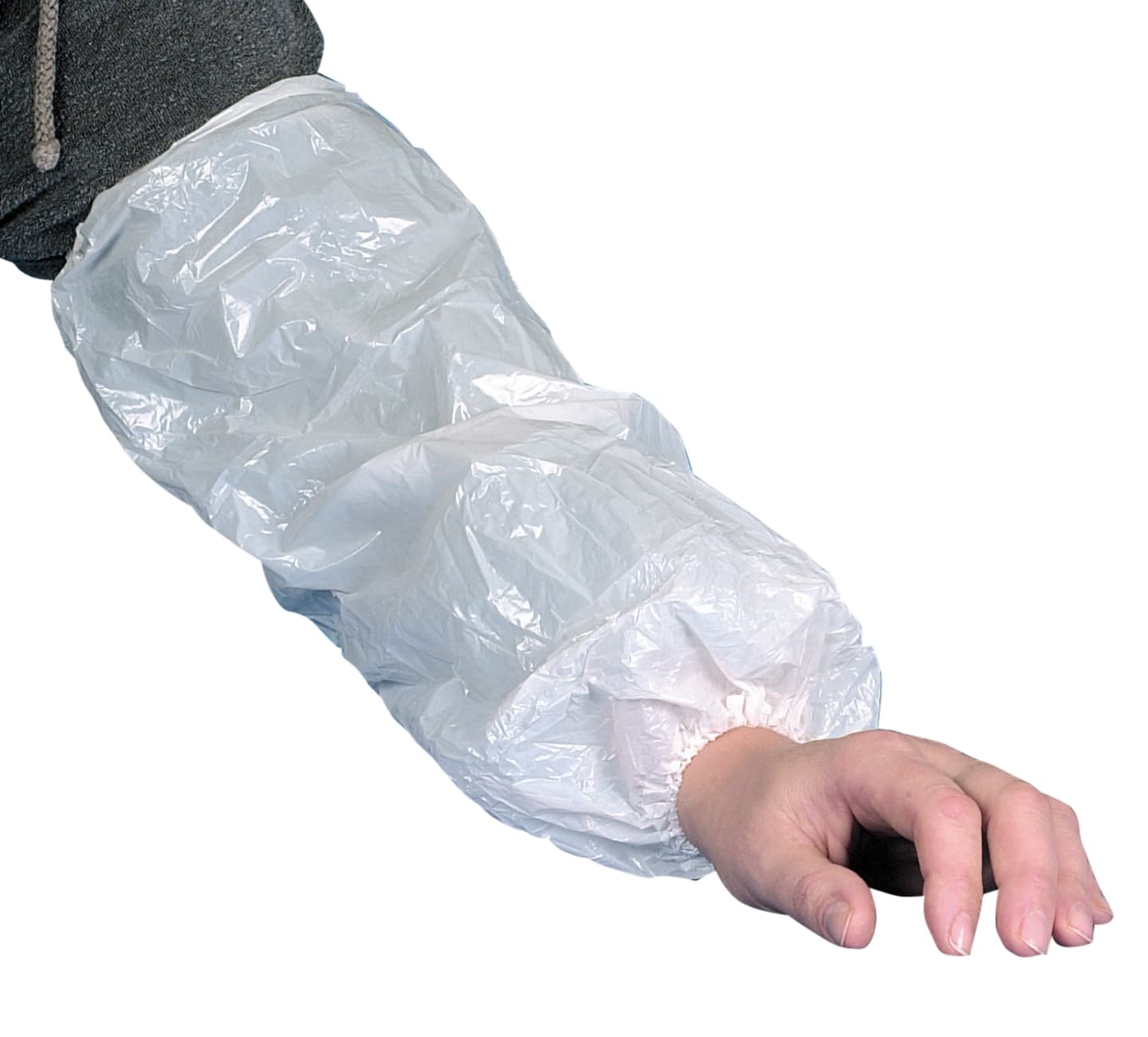 Vitt ärmskydd 40cm 100st