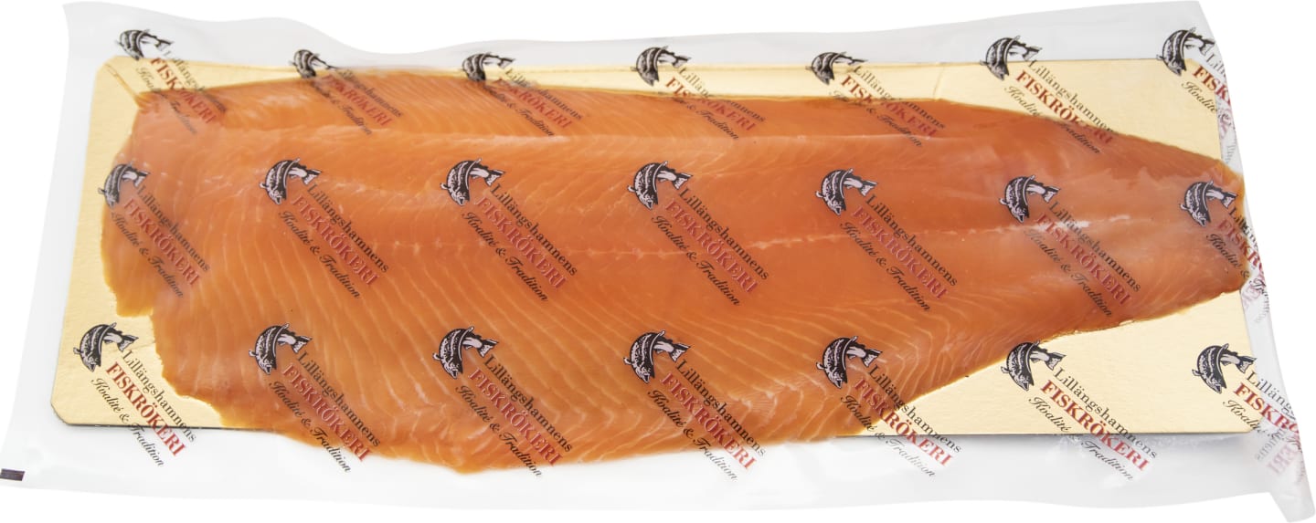 Laxfilé kallrökt skivad 1,5kg - Bild 1 av 2