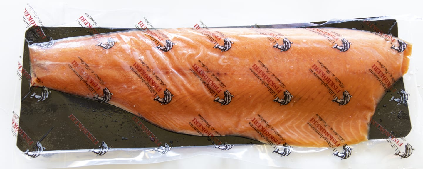 Laxfilé kallrökt hel ca 1,5kg - Bild 1 av 2