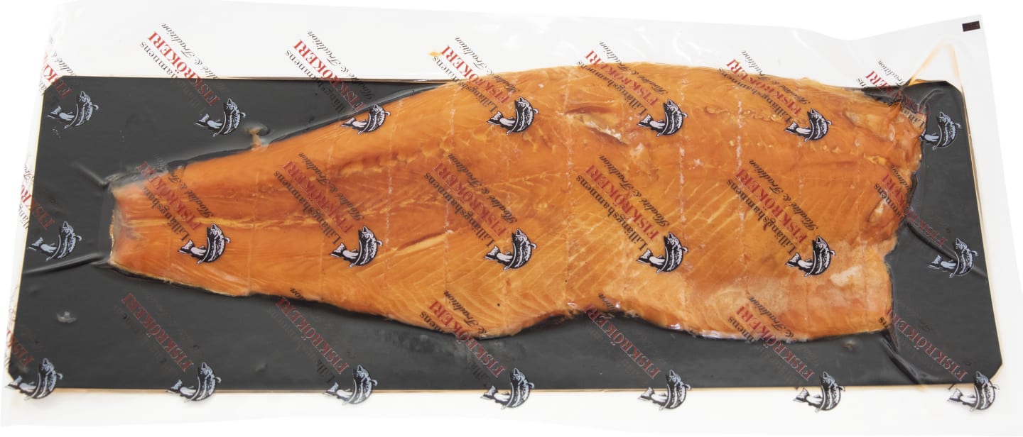 Laxfilé varmrökt  port ca 1,5kg - Bild 1 av 2