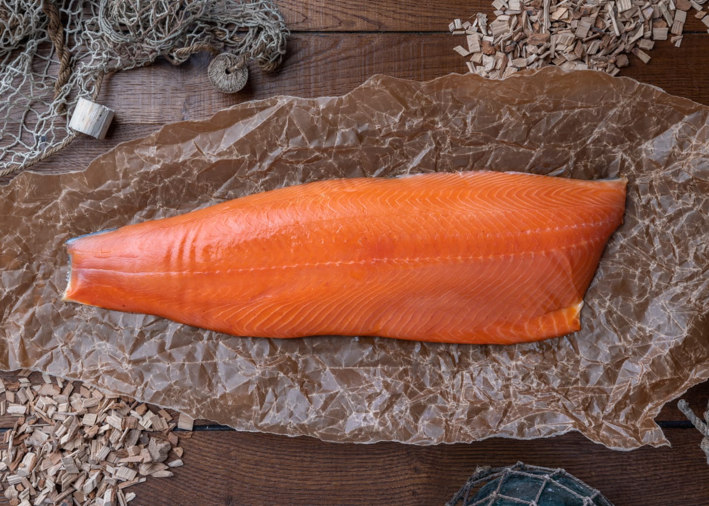 Laxfilé kallrökt hel ca 1,5kg