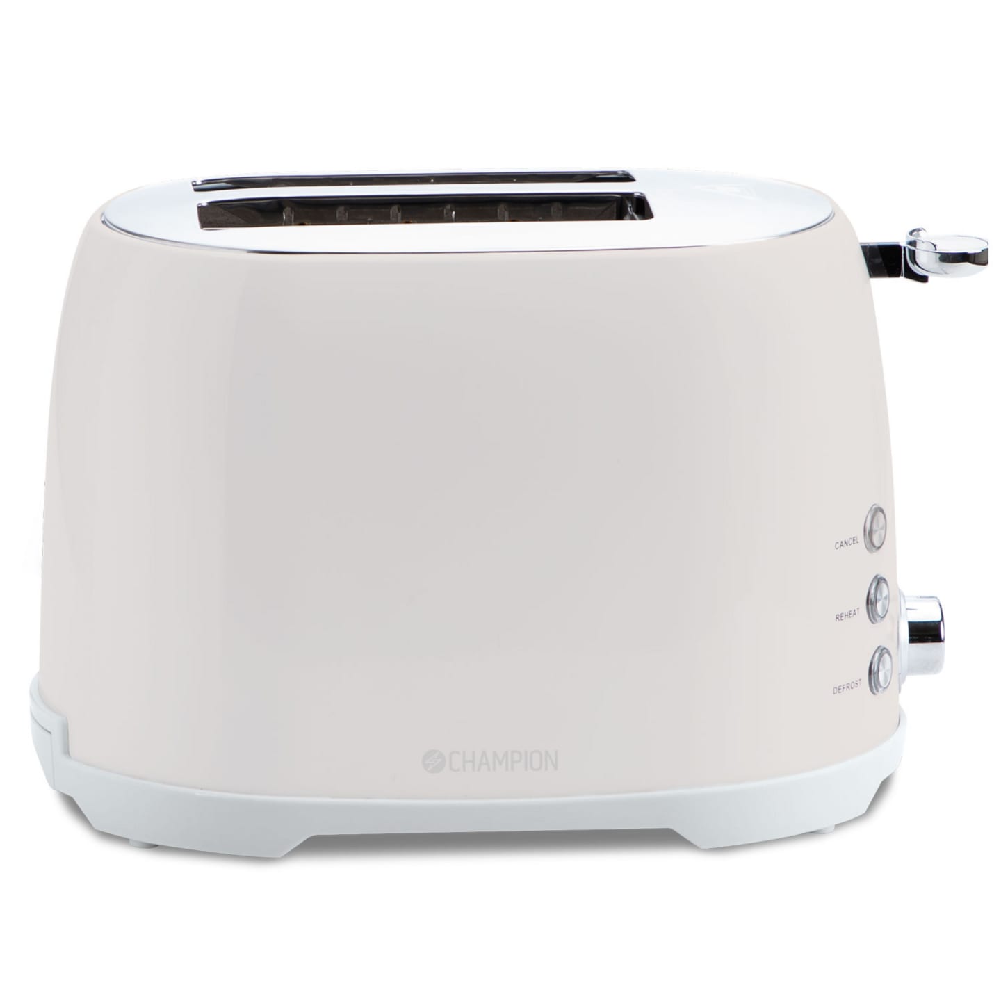 Brödrost 2 skivor creme white