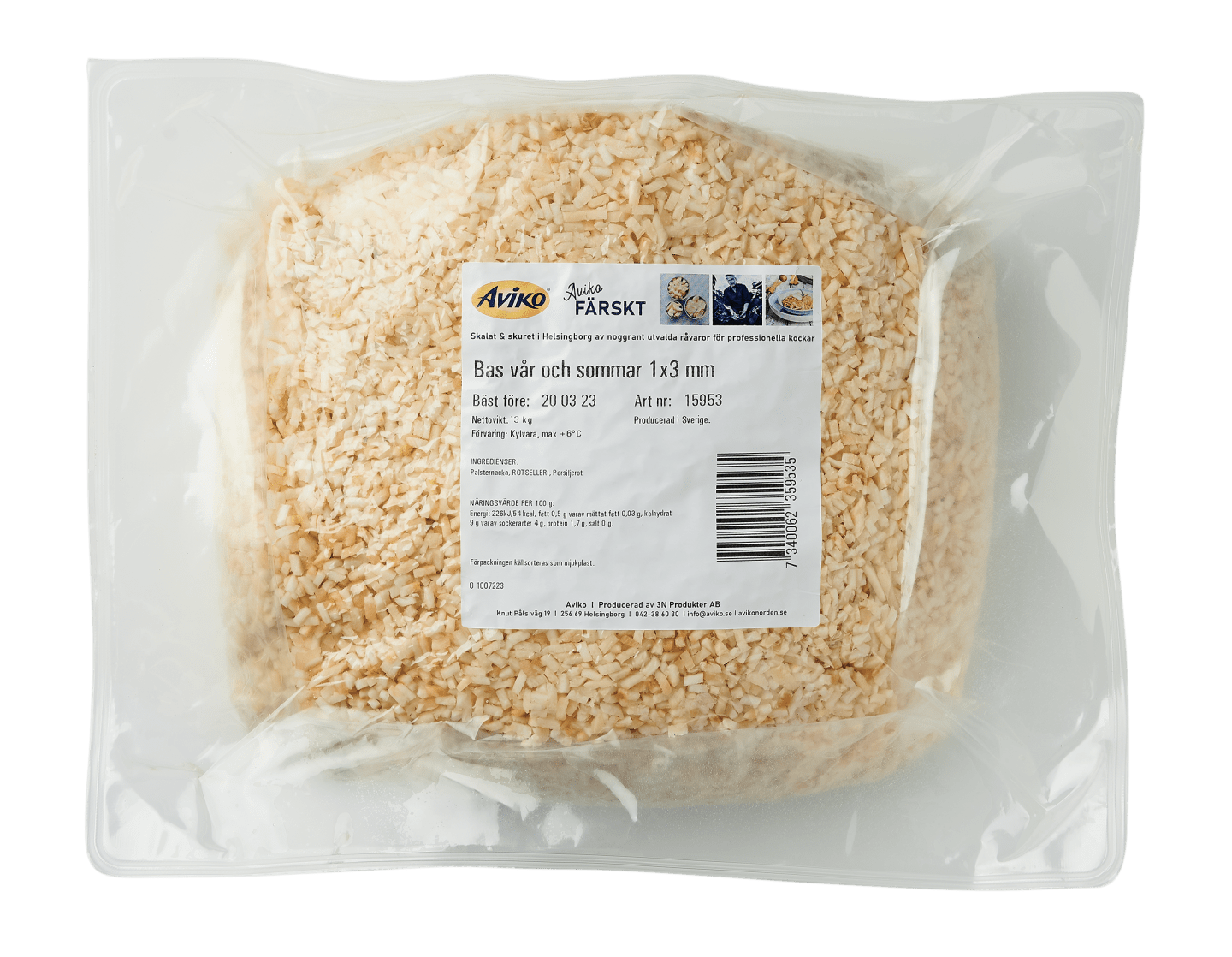 Rotfruktsmix tärnad vår- sommarbas 4kg - Bild 1 av 3