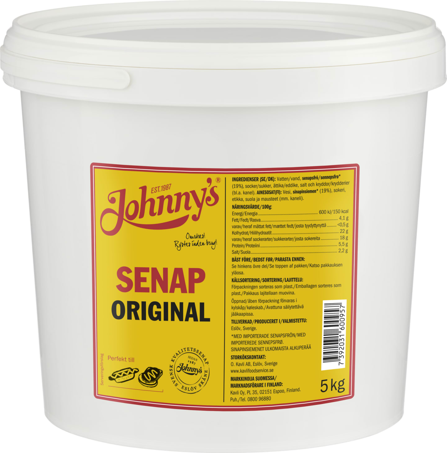 Johnnys Senap Original 5kg