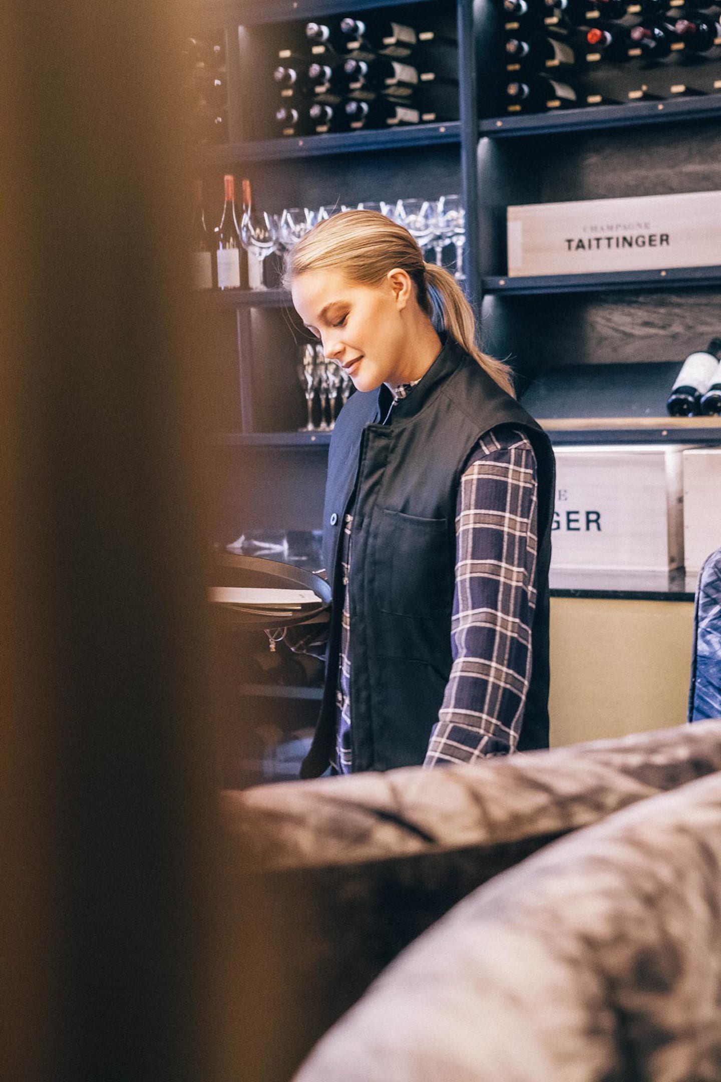 Fodrad väst unisex svart XXS 6539 - Bild 1 av 3