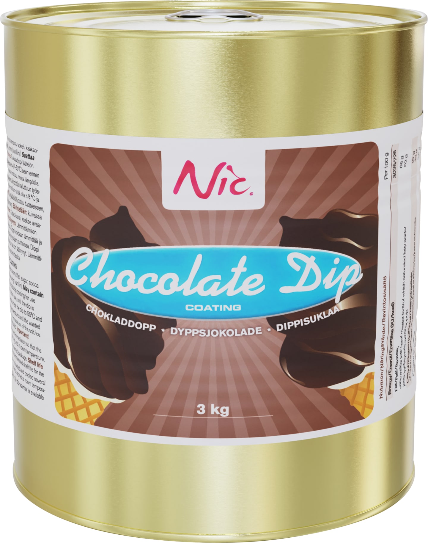 Nic Chokladdopp 3 kg
