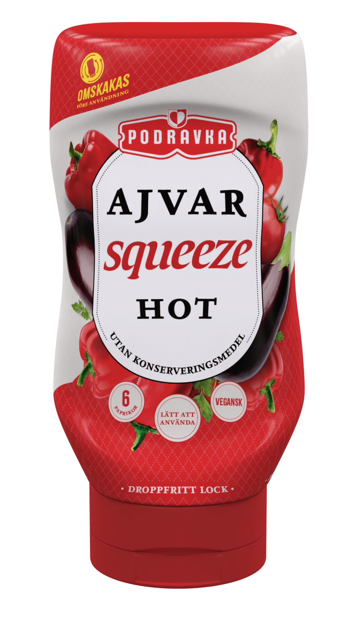 Ajvar Squeeze Stark 950g