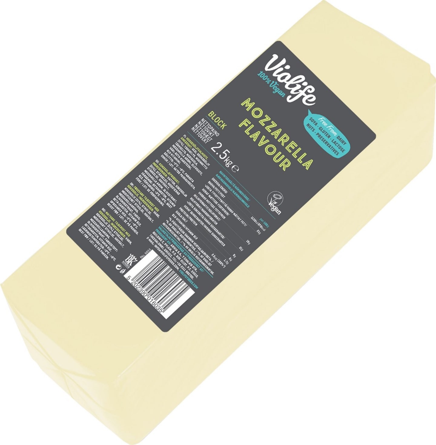 Violife Mozzarella Flavour Block 2,5 kg - Bild 1 av 2