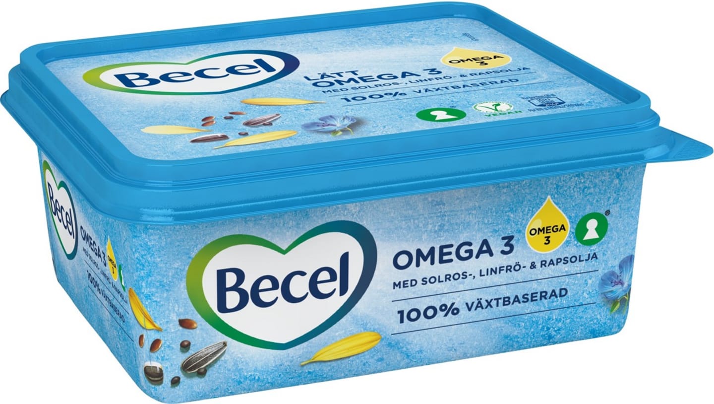 Becel Omega 3 Lättmargarin 600g - Bild 1 av 2