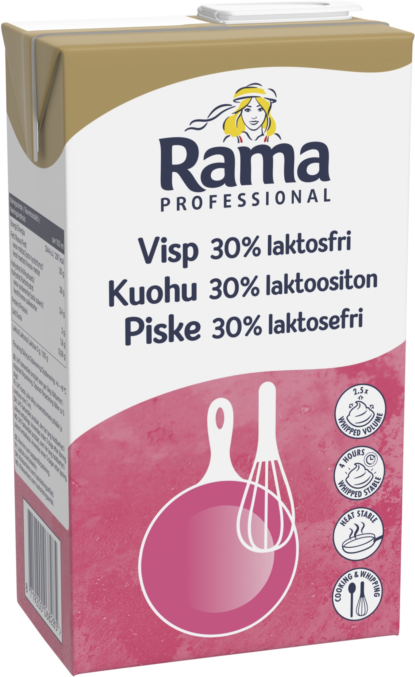 Rama Professional Visp 30%, laktosfri 1L - Bild 1 av 2