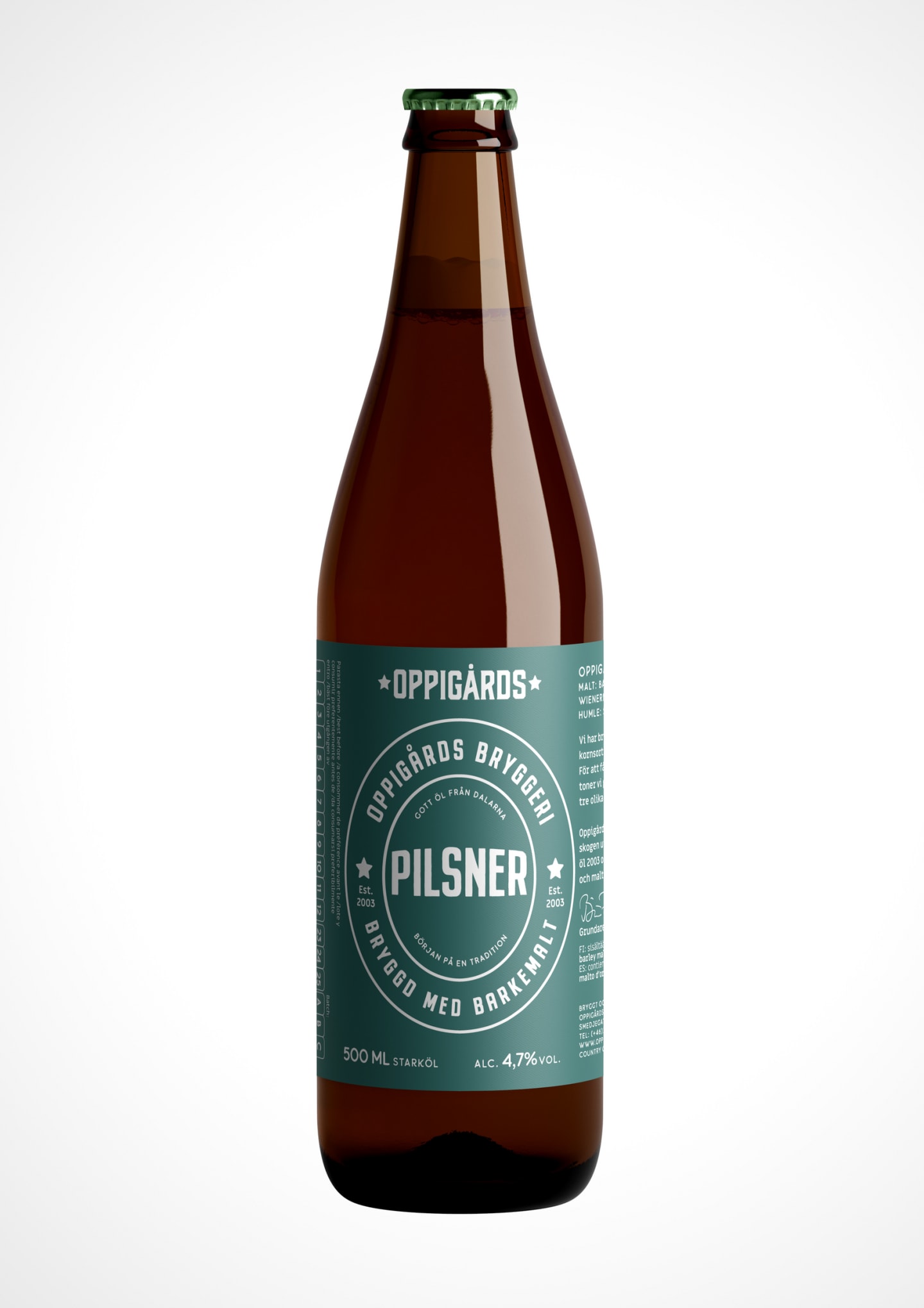 Oppigårds Pilsner 4,7% EG 50cl